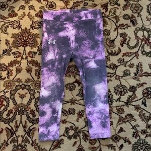 Under Armour Purple Tie-Dye Leggings for Active Wear